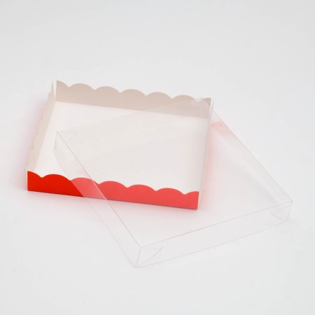 Box for cookies, red, 20 x 20 x 3 cm-1
