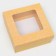 The box is folding, the lid is, with a window, craft, 12 x 12 x 5 cm