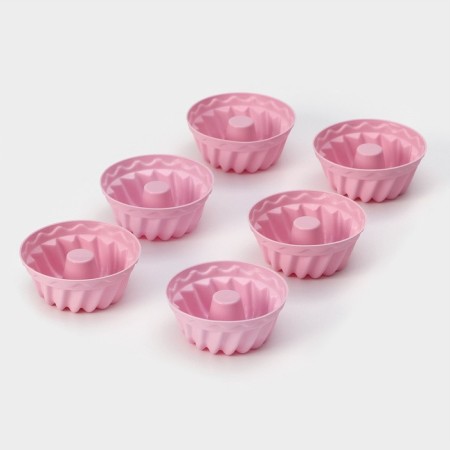 A set of baking shapes “fingers lick”, silicone, 6 pcs, 7 × 3 cm, color mix-4
