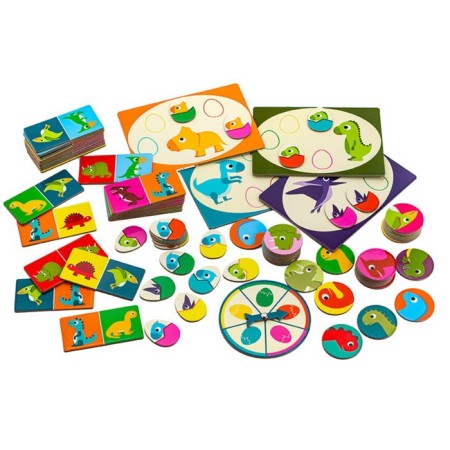 Lotto, dominoes and memories 3 in 1 djeco "Memo dinosaurs"-6