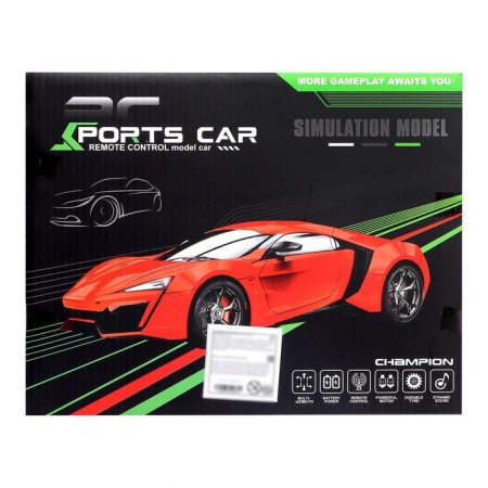 Radio -controlled "coupe" car, works on batteries, mix-6