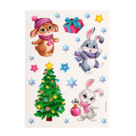 New Year's set for drawing Ebru “Magic New Year! Bunny"-5