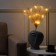 LED beige branch, 56 cm, 15 LED, AAX2 batteries (not in the kit), warm white glow