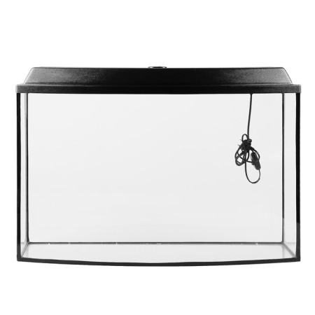 Aquarium "TV" with a lid, 100 liters, 80 x 27 x 50/55 cm, black-2