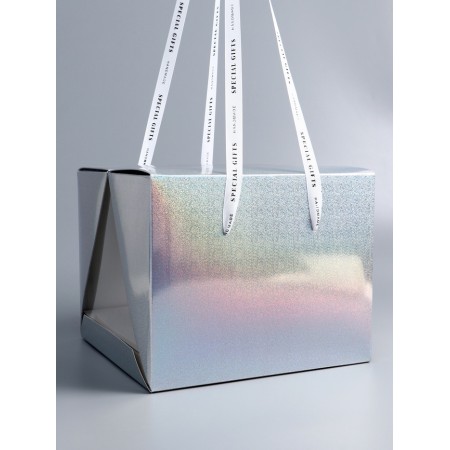 Box under the bento-port with ribbons, 25 x 25 x 20 cm-1