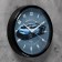 Wall clock, series: interior, "racing car", D-22.5 cm, blue