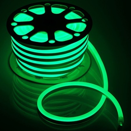 Neon LED tape era, 20 m, IP67, SMD2835, 120 LED/m, 7 W/m, 220 V, Green glow glow-5