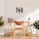 Wind -up decoration for the interior, panel on the wall made of wood "feathers", 3 modules