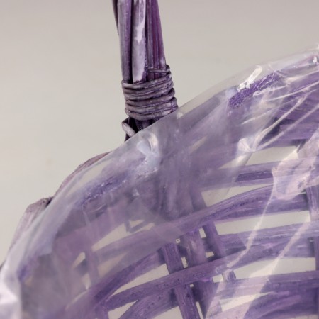 A set of baskets of 3 pcs, d34x14xh40 cm, lilac, willow-3