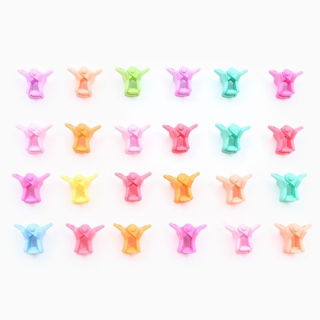 Hair crab "Bright Star", 24 pcs., 1 x 1.5 x 1.5 cm-4