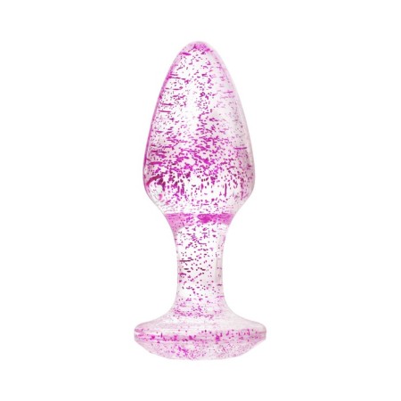 Toyfa anal plug, acrylic, purple color, 8 cm, D 2.8 cm-1