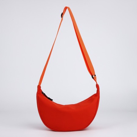 Women's bag from textiles, 30x17x6 cm, orange color-2
