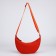 Women's bag from textiles, 30x17x6 cm, orange color