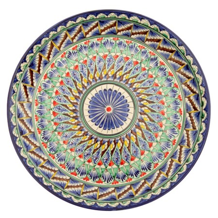 Largan Rishtan ceramics "Patterns", 36 cm, blue-1
