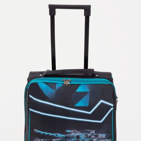 Baby suitcase 32 l (s), lightning department, black/blue color-4