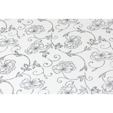 The oilcloth is transparent "Bind silver", thickness 0.8 mm, 80 cm, 20 p.m., BRT-005-1,-3
