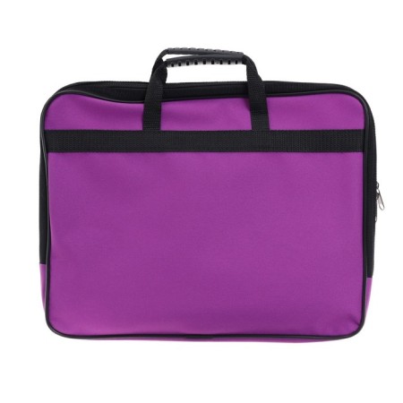 Folder with handles Textile A4, 365 x 290 x 30 mm, calligrata, 1Sh41, "office", external/inner pocket, purple-2
