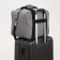 Road bag with lightning, long belt, gray color