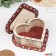 Casket "Heart", with a wish, 21x19x6 cm