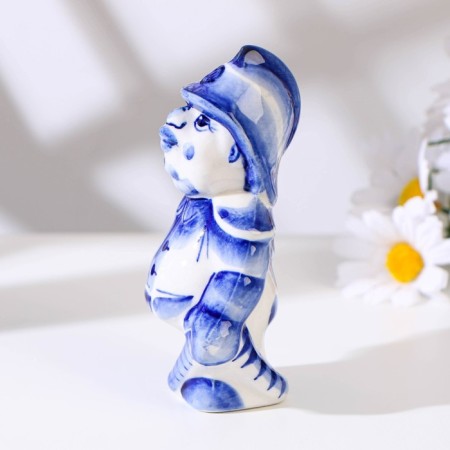 Souvenir "Fireman", 12 cm, gzhel-6
