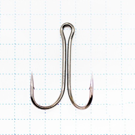 The hook KOI Short Double Hook, size 1 int, color BN, double, 10 pcs.