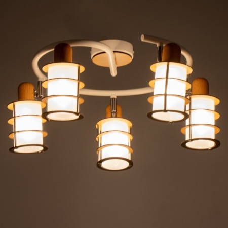Thauon chandelier 5he14 40w is white 56x56x16 cm-2
