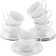 Tea Service 6/9 Constance, decor "Silver ears, Platinum laying", 15 items