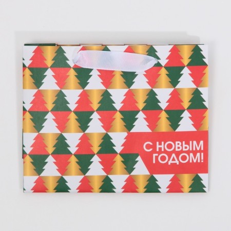 Laminated horizontal "Christmas tree", 15 x 12 x 5.5 cm, New Year-6