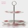 Fruitor Glass Buel -tier round share "Red poppies", D = 25/20 cm