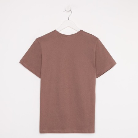 Print T-shirt with print, light brown color, size 48-5