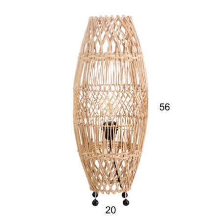 Roadflower Lamp from Rotan "Utari" 1x120W, E27, 20x20x55 cm-7