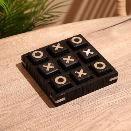 Game table "Crosses-nolics" 17x17 cm, manpower, steel-1