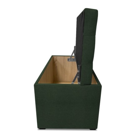 Puff with a lid and weight, 800 × 400 × 420 mm, Velur Dream, Forest color-6