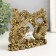 NECKE Polystone for bronze "Dragon and Phoenix. Family Welfare" 4x15.5x12 cm