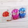 Christmas tree decoration "Colored owls" (set 3 pcs) 9 cm, mix