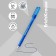 Gel pen Erichkrause G-ICE, blue ink, node 0.5 mm, letter line length 500 meters
