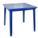 Square table, 80x80x74 cm, blue color