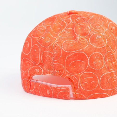 Baby cap with a straight visor minku red color, rr 50-1