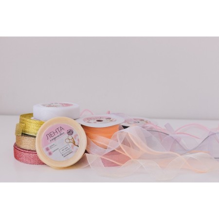 Kapron tape, 20 mm, 20 ± 1 m, ivory ivory # 08-1