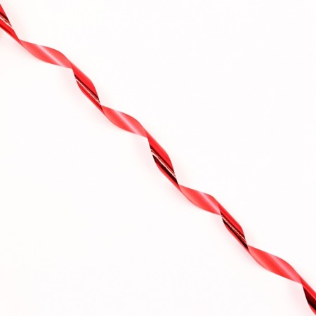 Plastic metallic tape, 1.2cm x 45m, red-2
