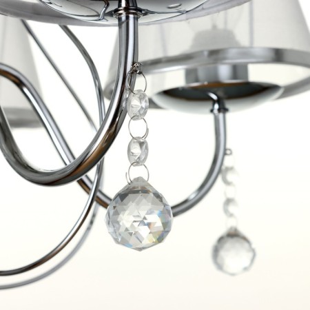 Chandelier 2425/5 E27 40W chrome 52x52x32-60 cm Bayerlux-6