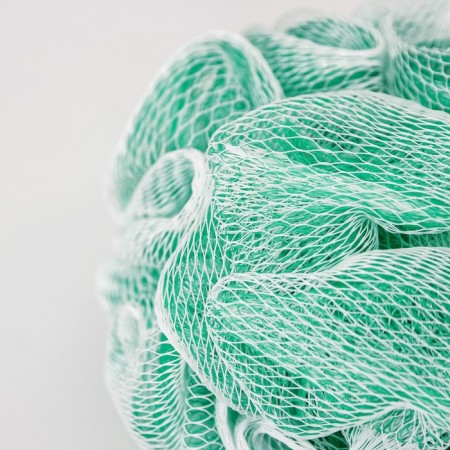 Body washcloth "gradient", 40 g, green color-2