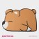 Daillean House "Bear", 40 × 60 cm, beige color