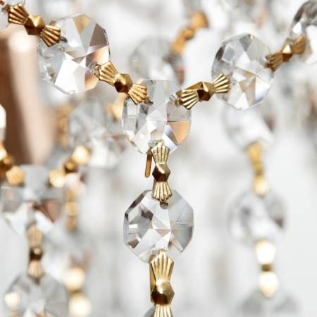 Polina chandelier 5x60W E14 gold 50x50x41cm SVK-12