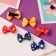 Hair clip "Bow" (set of 6 pcs) stars 3 cm, mix