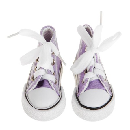 Doll sneakers, sole length 7.5 cm, purple color-2