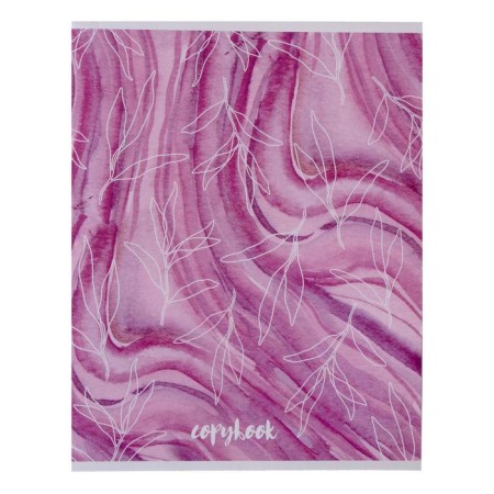 Notebook of 48 sheets in the Calligrata “leaves” cage, covered paper cover, block No. 2, whiteness 75% (gray sheets), mix-2