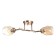 LUSTER "LOIS" 2x40W E27 gold 50x50x22cm