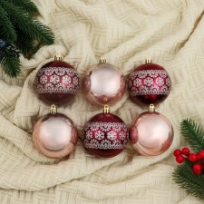Set of balls plastic D-8 cm, 6 pcs 