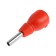 Screwdriver with a set bit scrap, plastic handle, 5 items